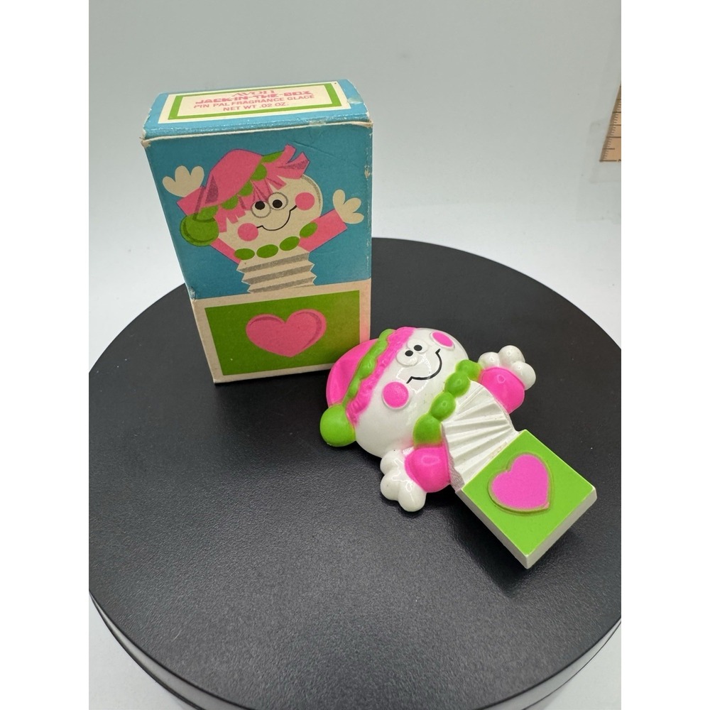 Vintage 1976 Avon Jack in the Box Collectible Pin Pal Original Packaging Perfume